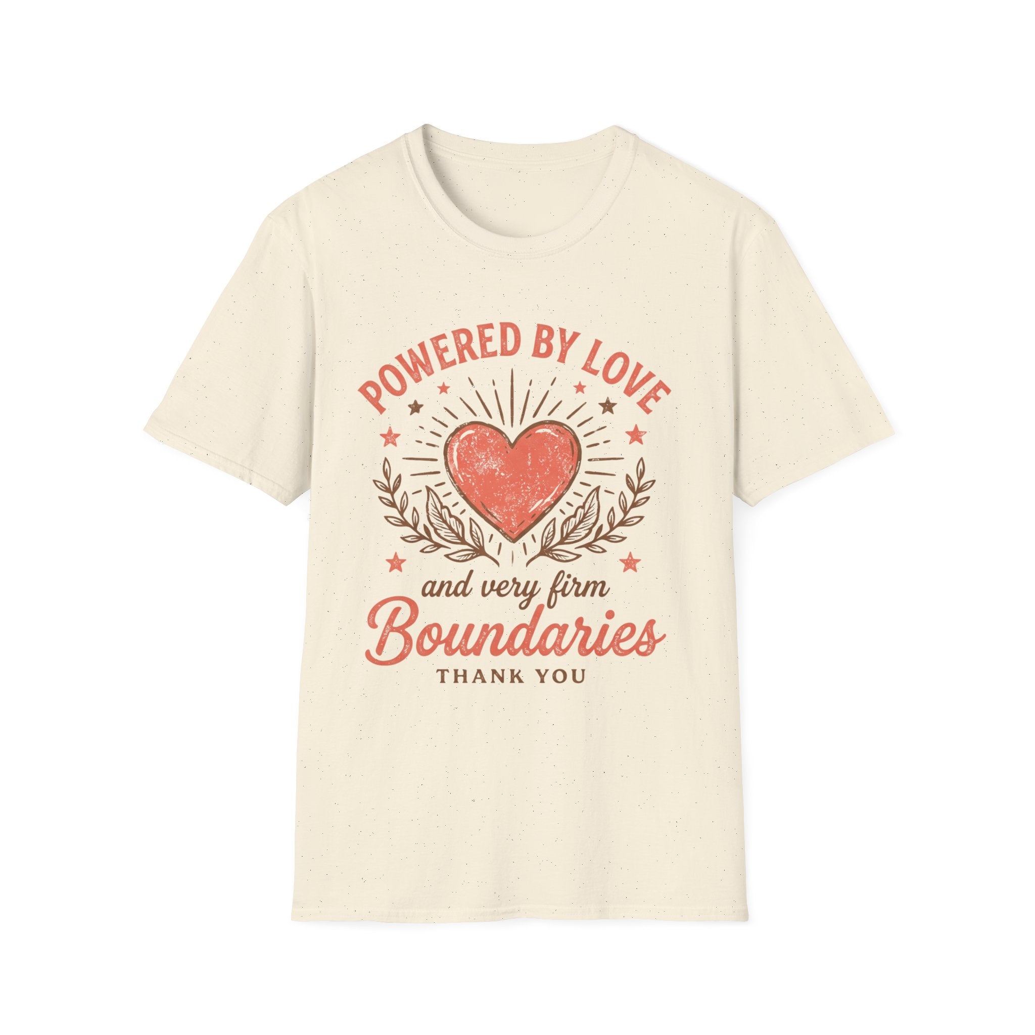 "Powered by Love" Heart & Boundaries Graphic T-shirt