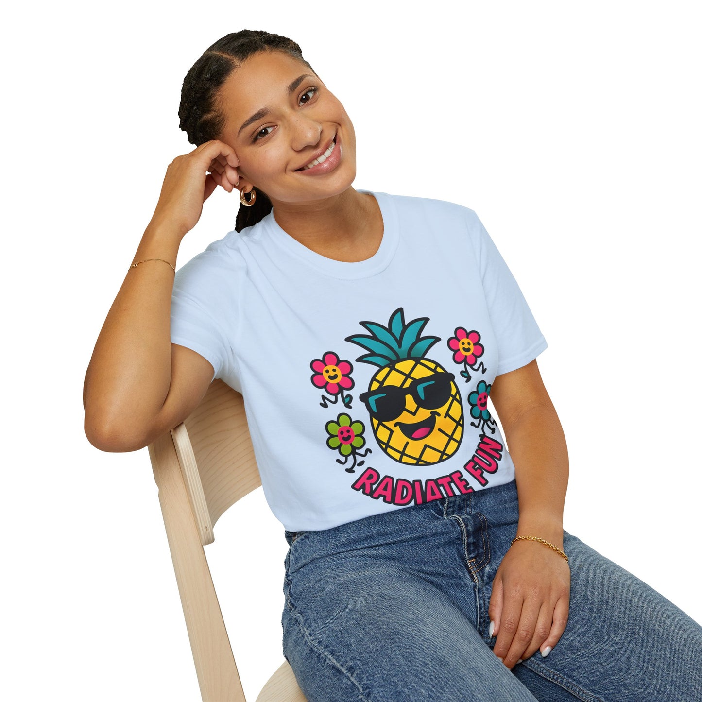 Pineapple Radiate Fun T-Shirt