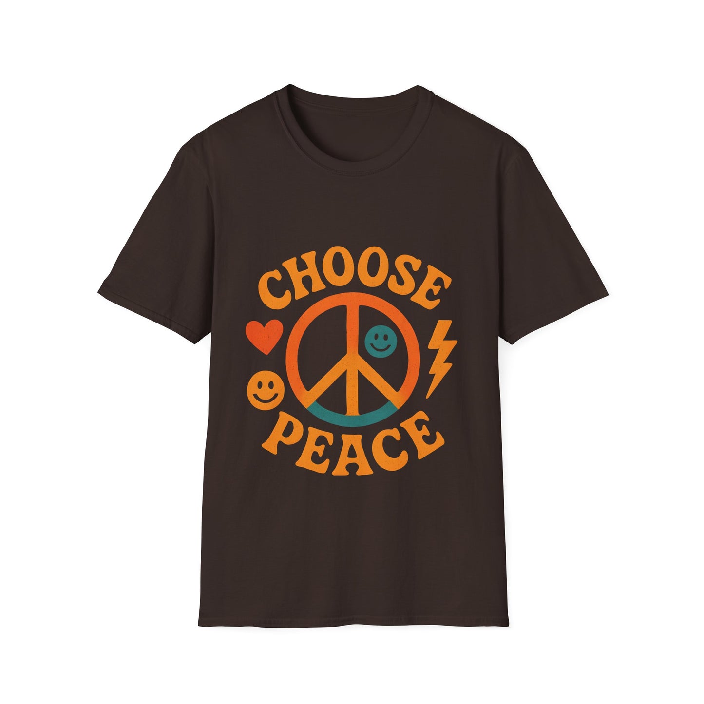Choose Peace Retro Peace Sign T-Shirt