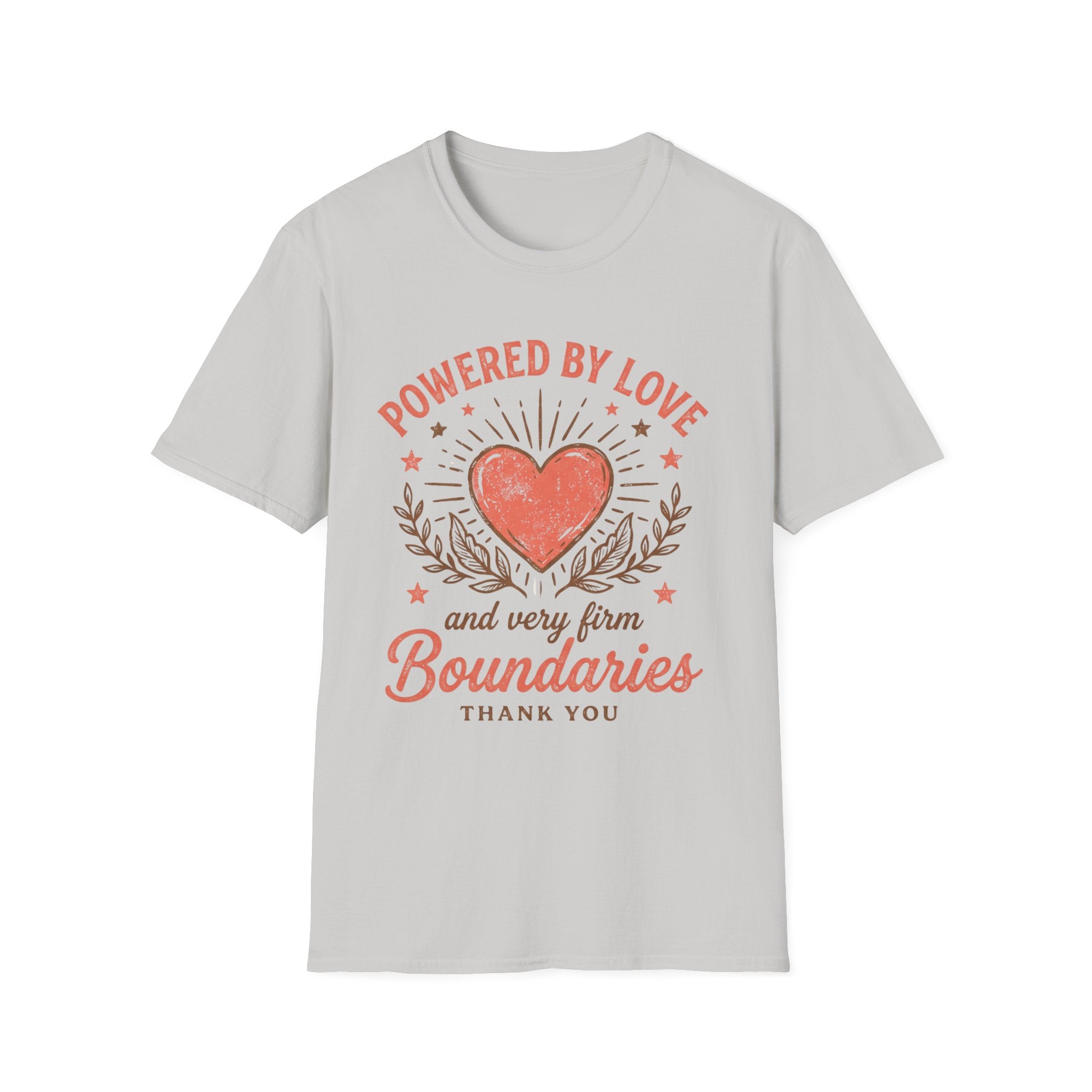 "Powered by Love" Heart & Boundaries Graphic T-shirt
