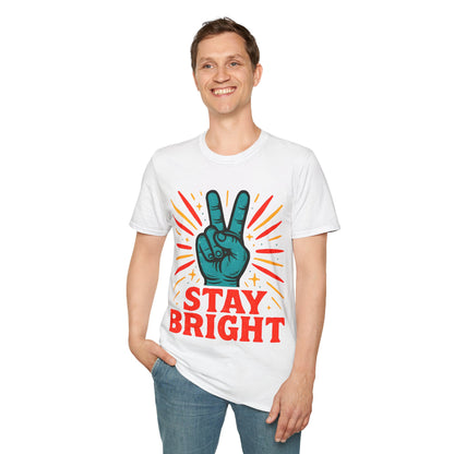 Stay Bright Peace Sign T-Shirt