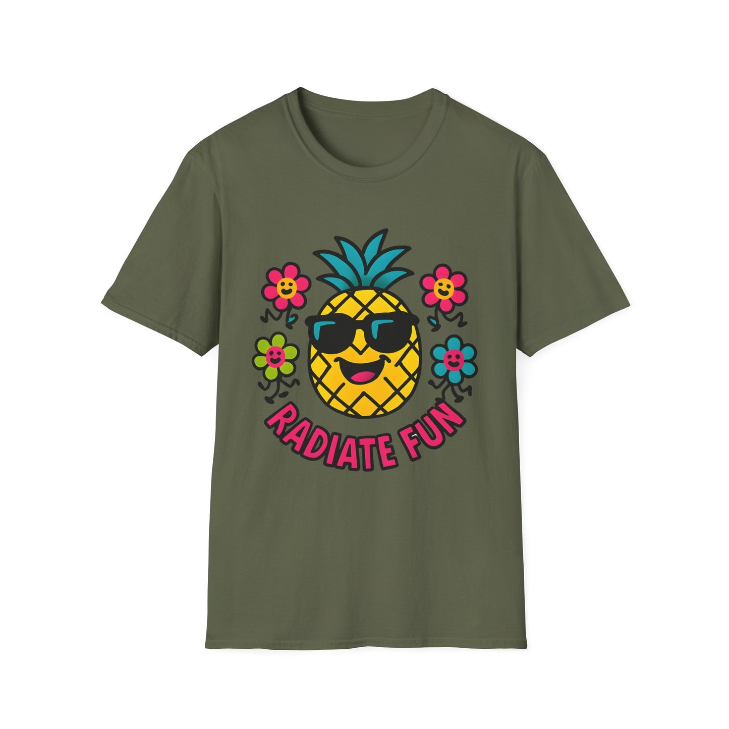 Pineapple Radiate Fun T-Shirt