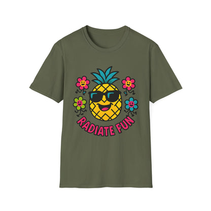 Pineapple Radiate Fun T-Shirt