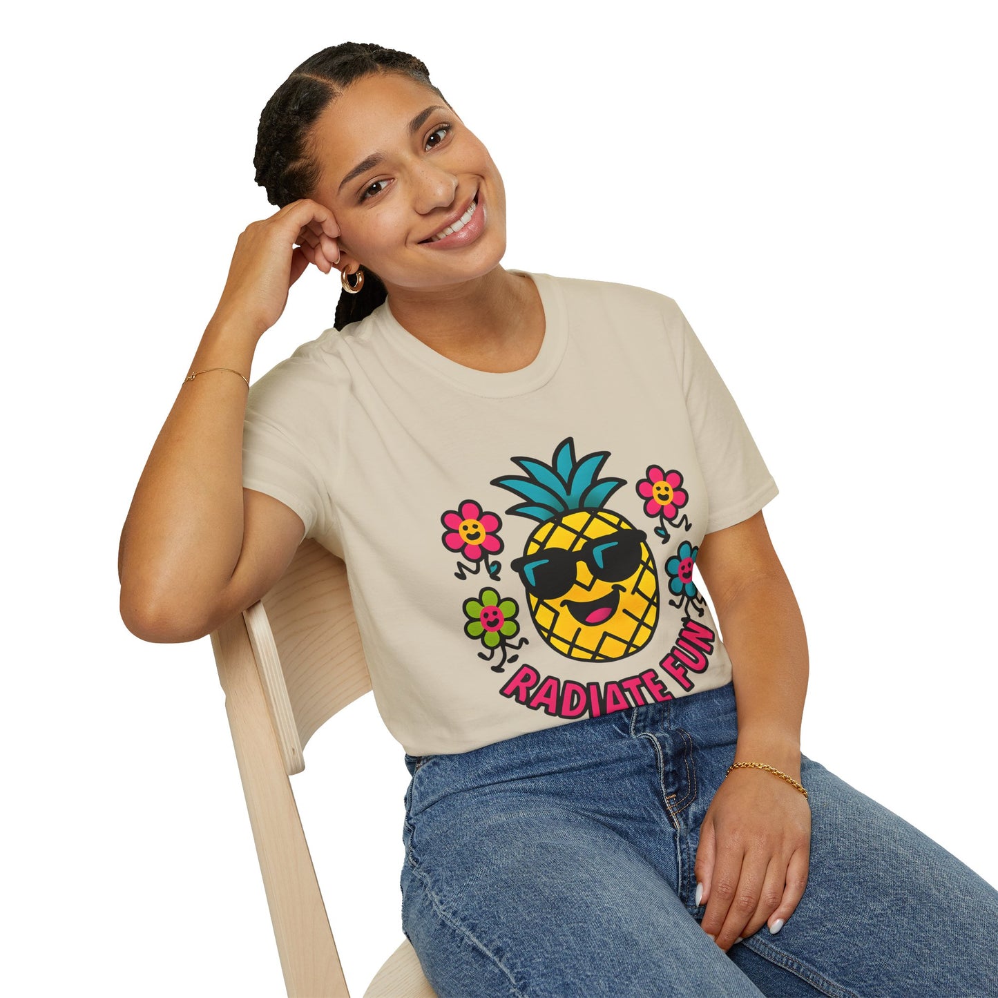 Pineapple Radiate Fun T-Shirt