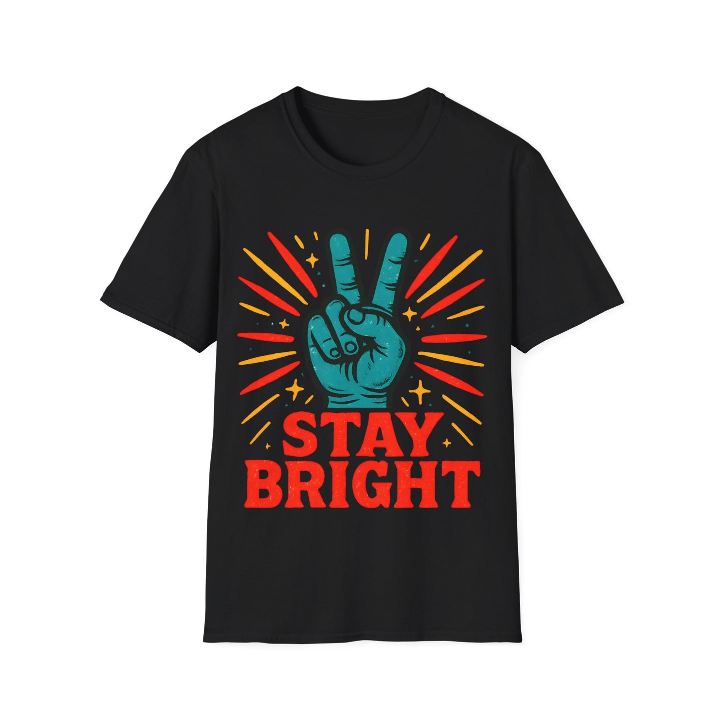 Stay Bright Peace Sign T-Shirt