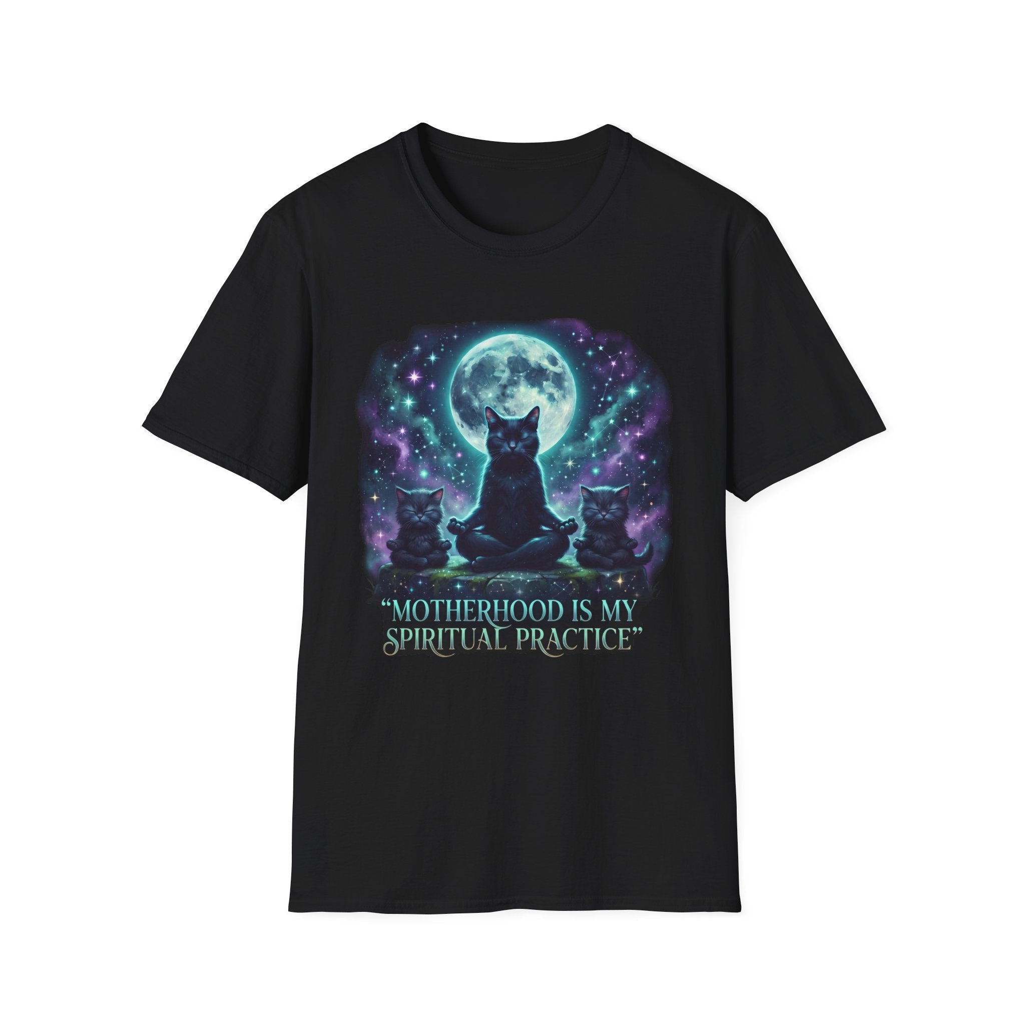 Mystical Cat Moon T‑Shirt