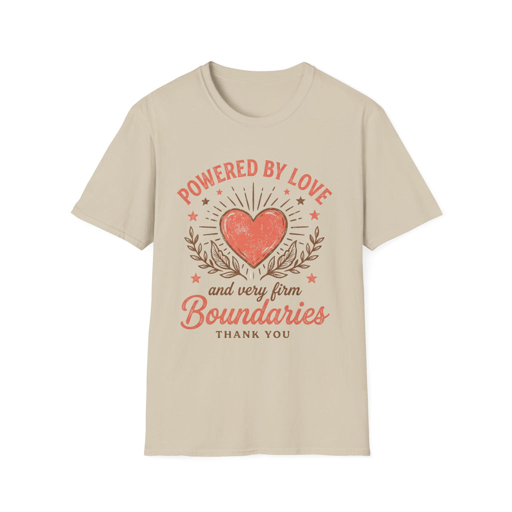 "Powered by Love" Heart & Boundaries Graphic T-shirt