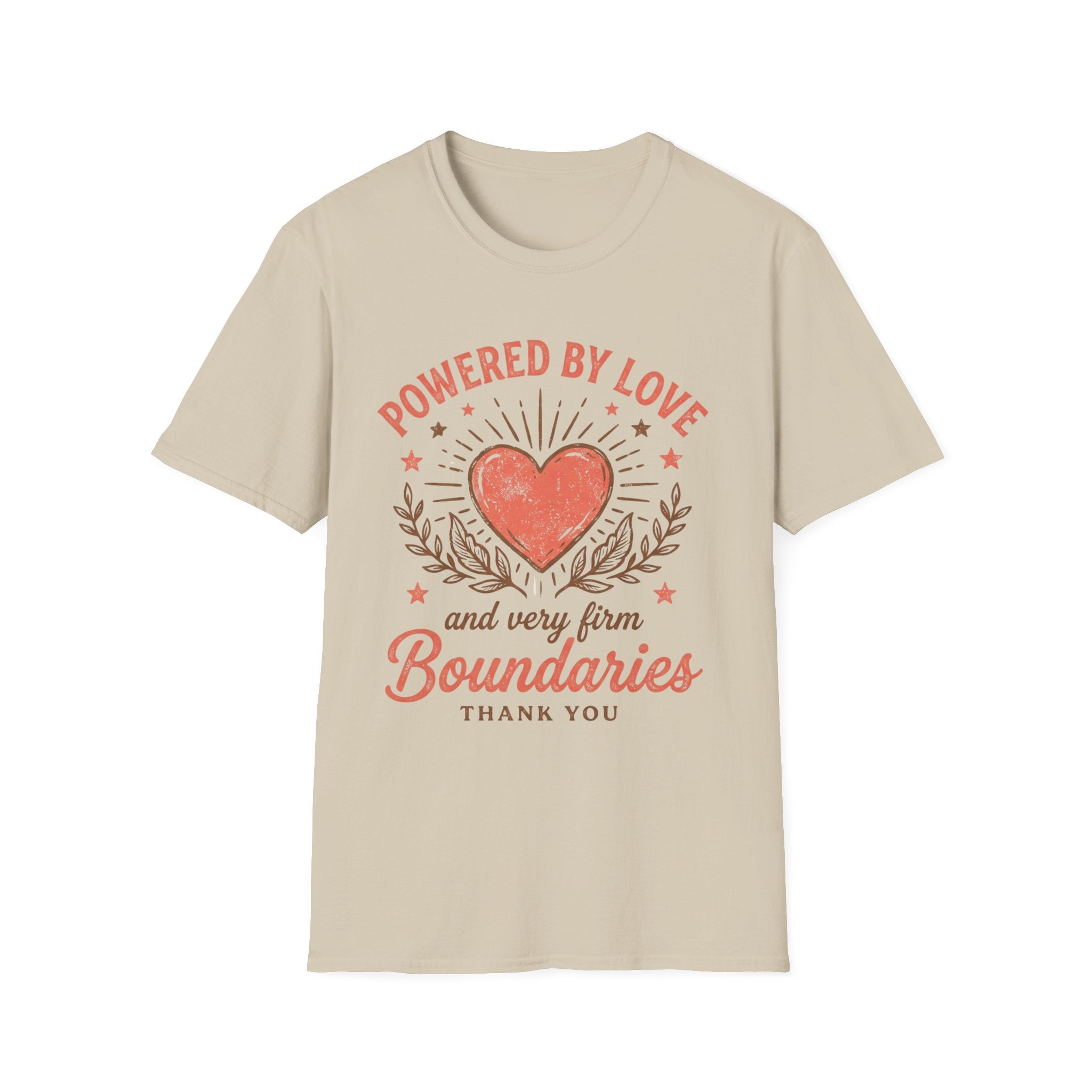 "Powered by Love" Heart & Boundaries Graphic T-shirt