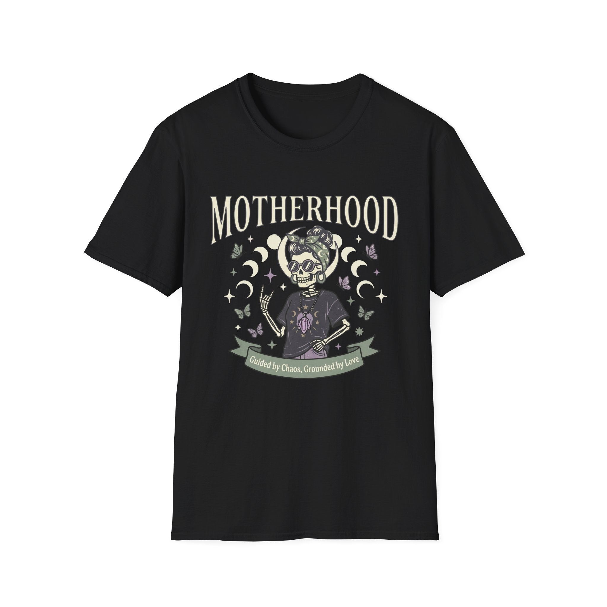 Gothic Mom with Moon Phases T-shirt