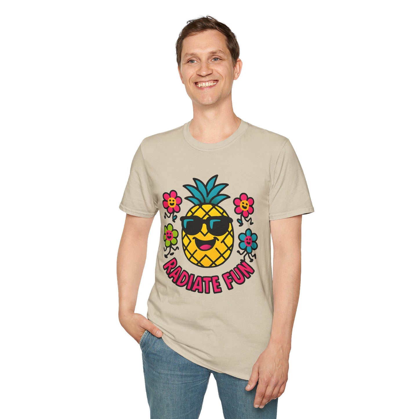 Pineapple Radiate Fun T-Shirt