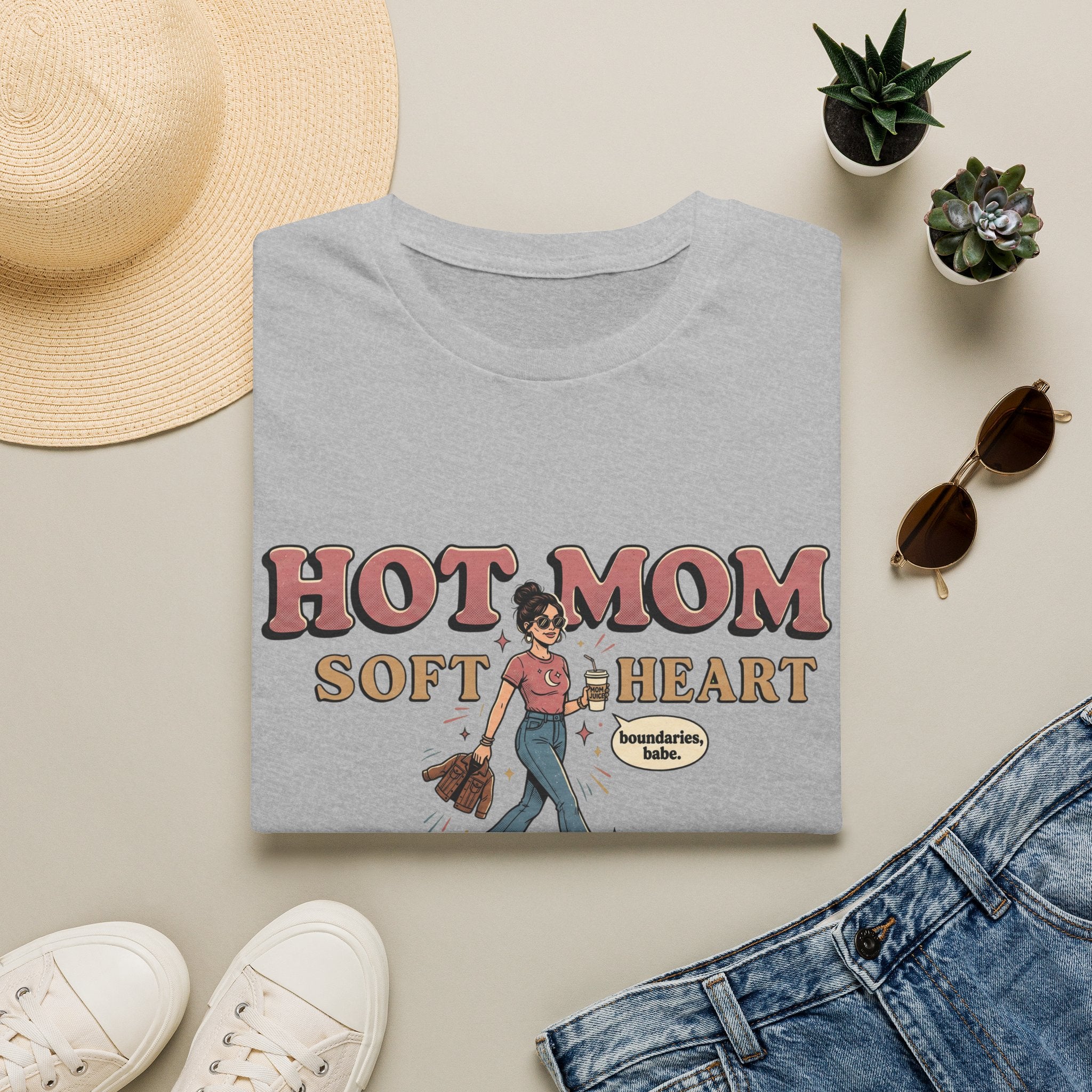 Hot Mom Soft Heart T-Shirt