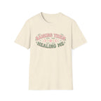 "Raising Them, Healing Me" Pastel Retro Mom T-shirt