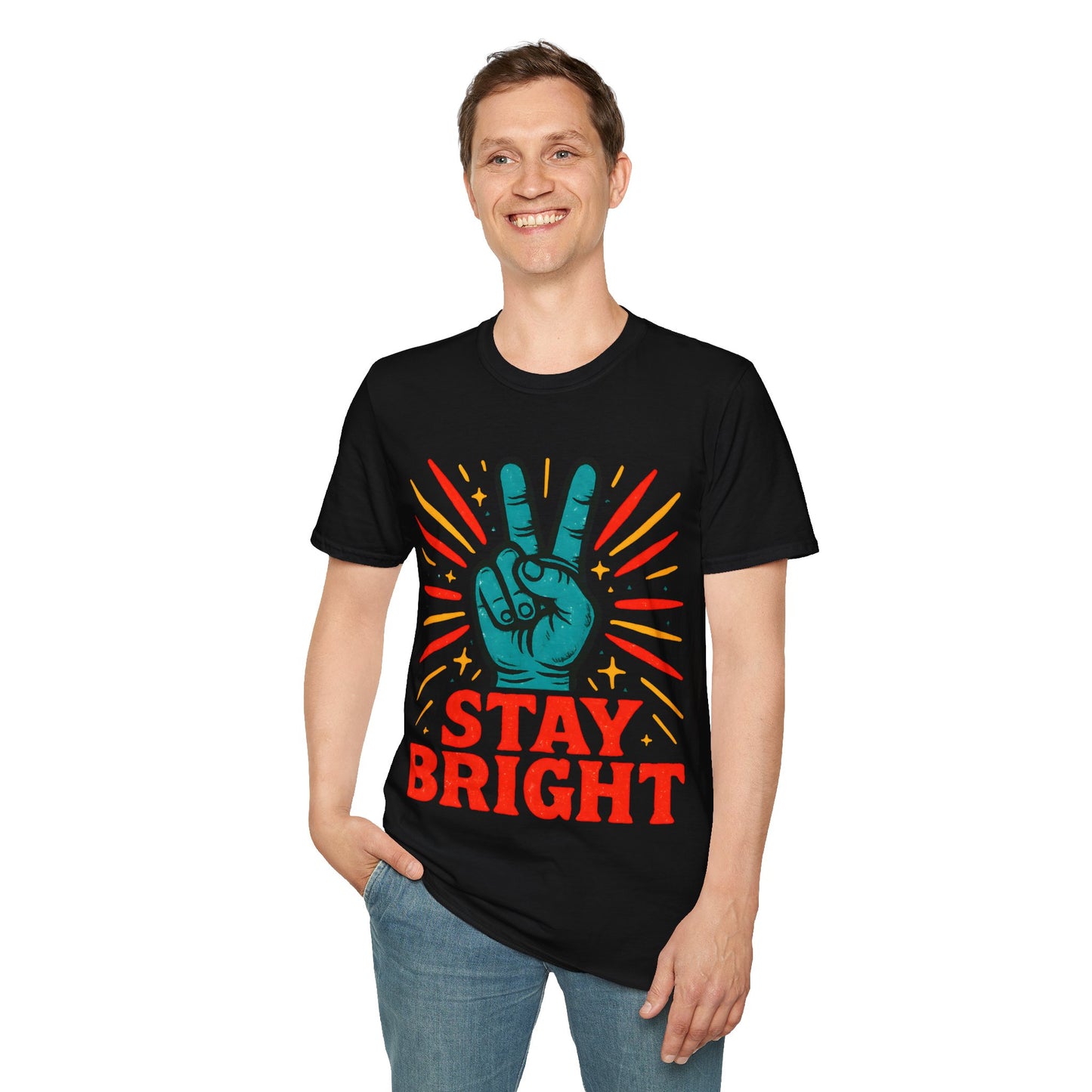 Stay Bright Peace Sign T-Shirt