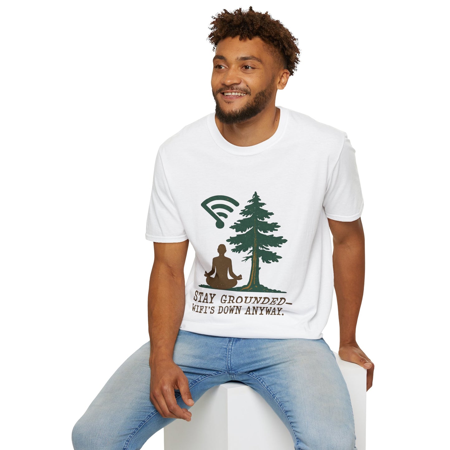 WiFi's Down Anyway' Yoga Nature Tee