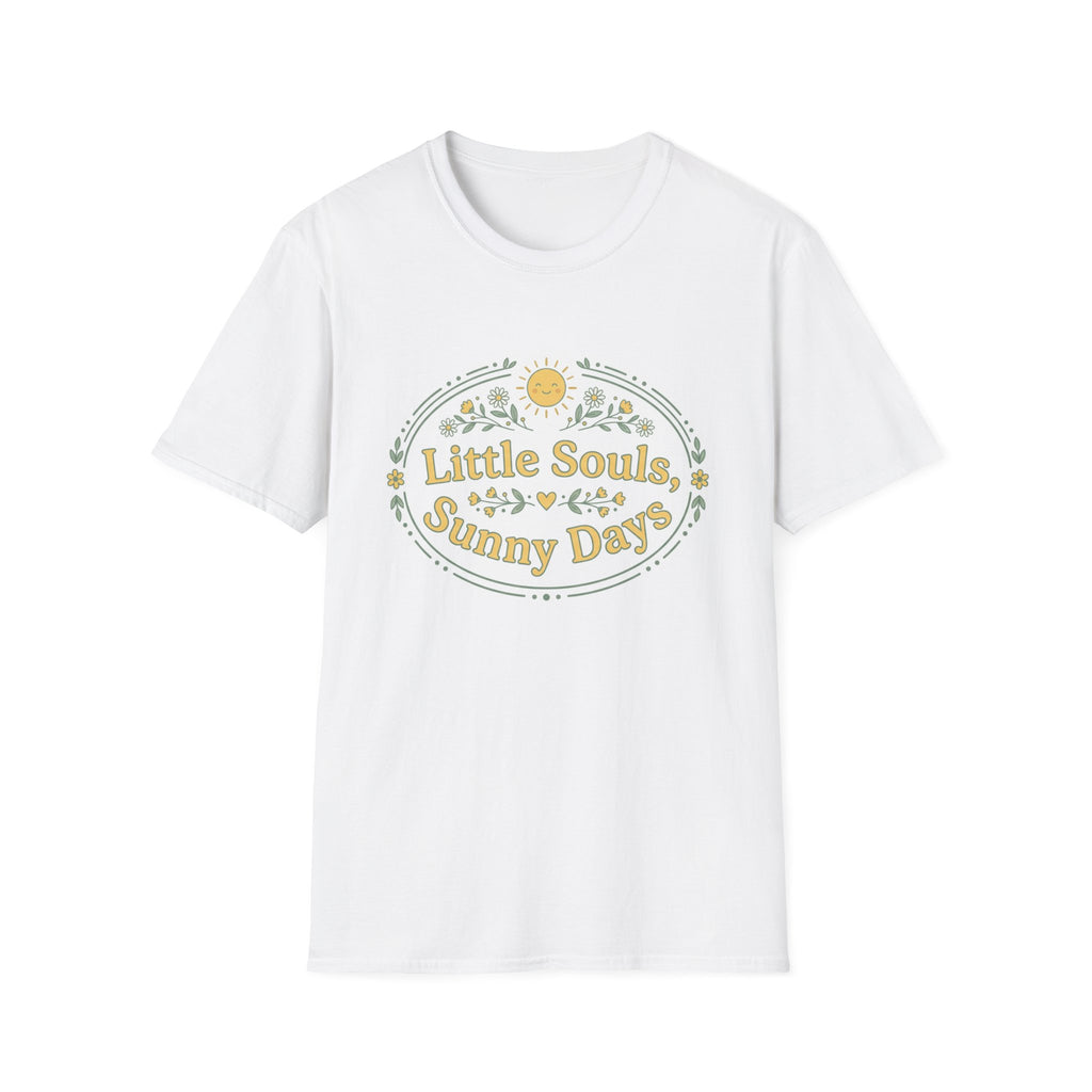 "Little Souls, Sunny Days" Retro Sunflower Graphic T-shirt
