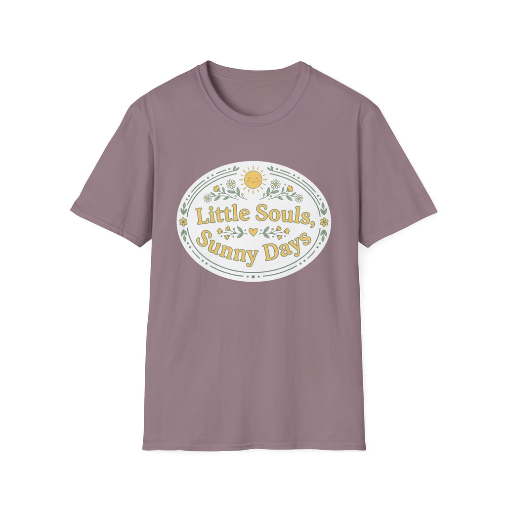 "Little Souls, Sunny Days" Retro Sunflower Graphic T-shirt