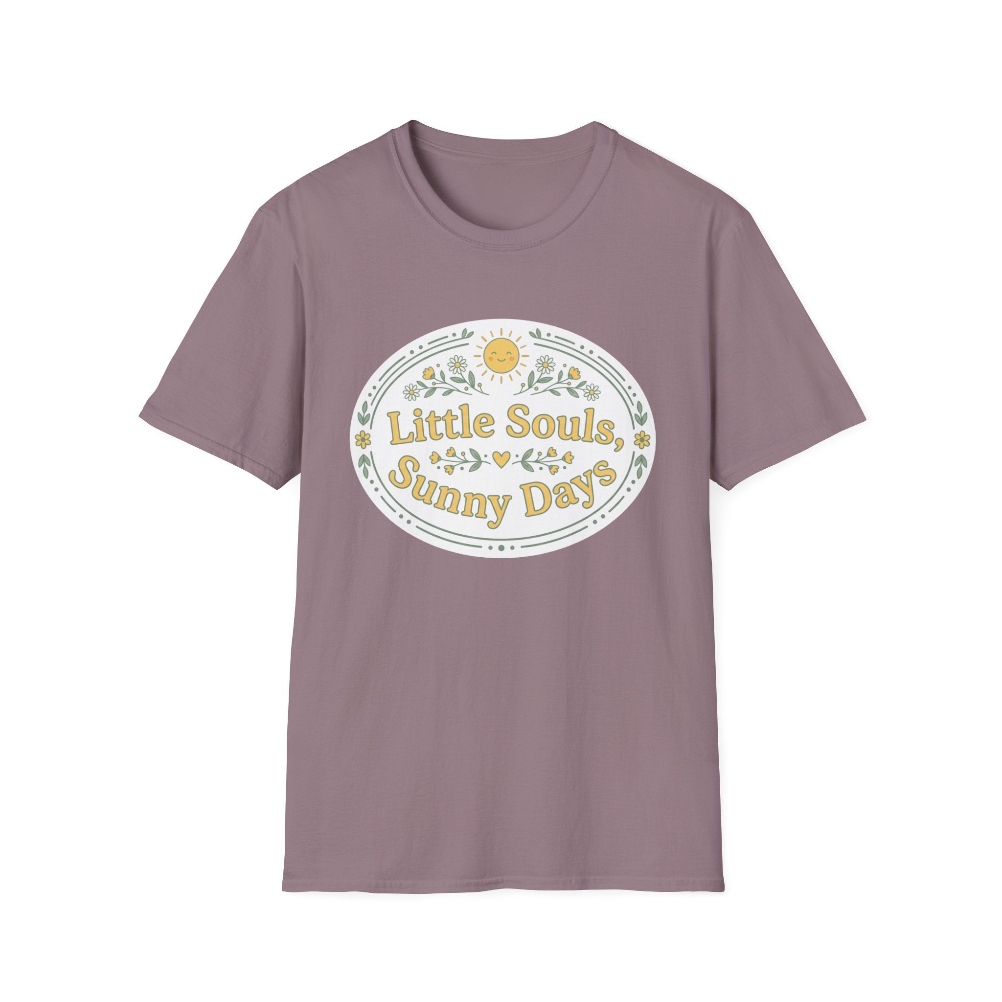 "Little Souls, Sunny Days" Retro Sunflower Graphic T-shirt