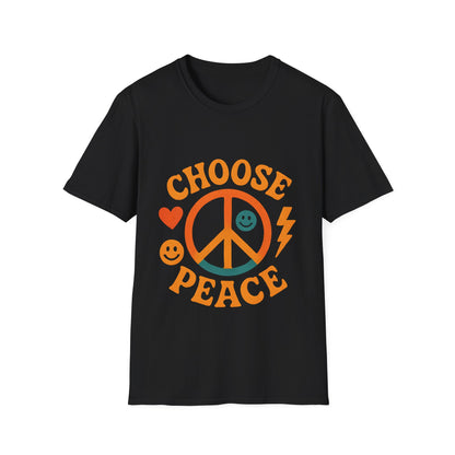 Choose Peace Retro Peace Sign T-Shirt