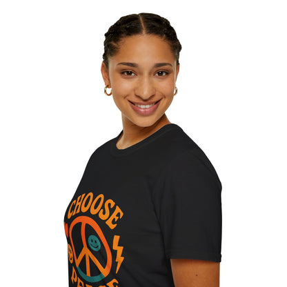 Choose Peace Retro Peace Sign T-Shirt