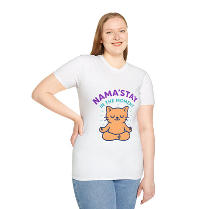 Cute Meditating Cat Yoga Tee