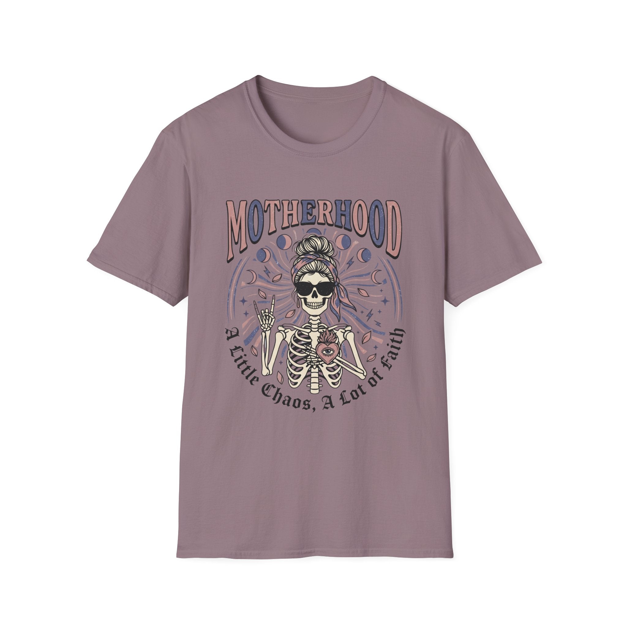 'Motherhood' Graphic Tee with 'A Little Chaos, A Lot of Love' T-shirt