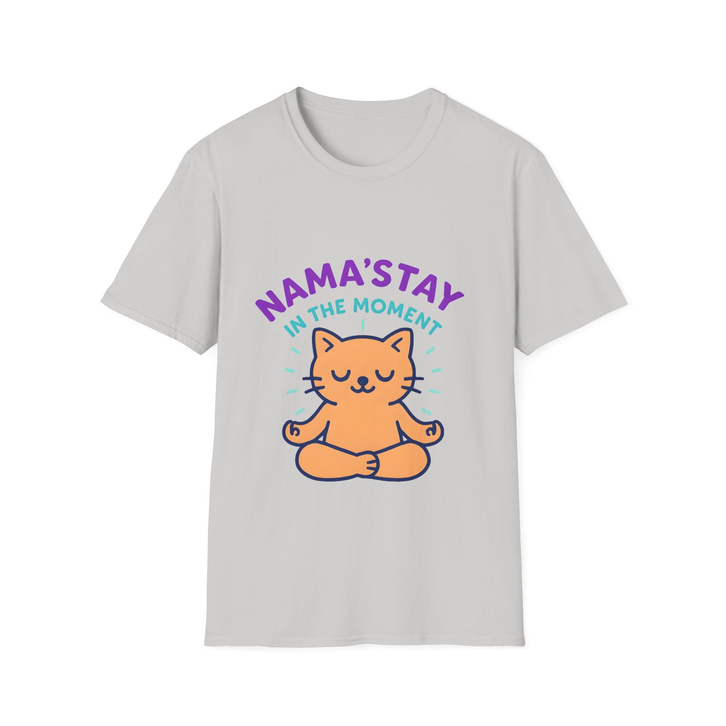 Cute Meditating Cat Yoga Tee