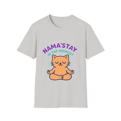 Cute Meditating Cat Yoga Tee