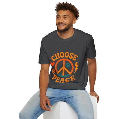 Choose Peace Retro Peace Sign T-Shirt