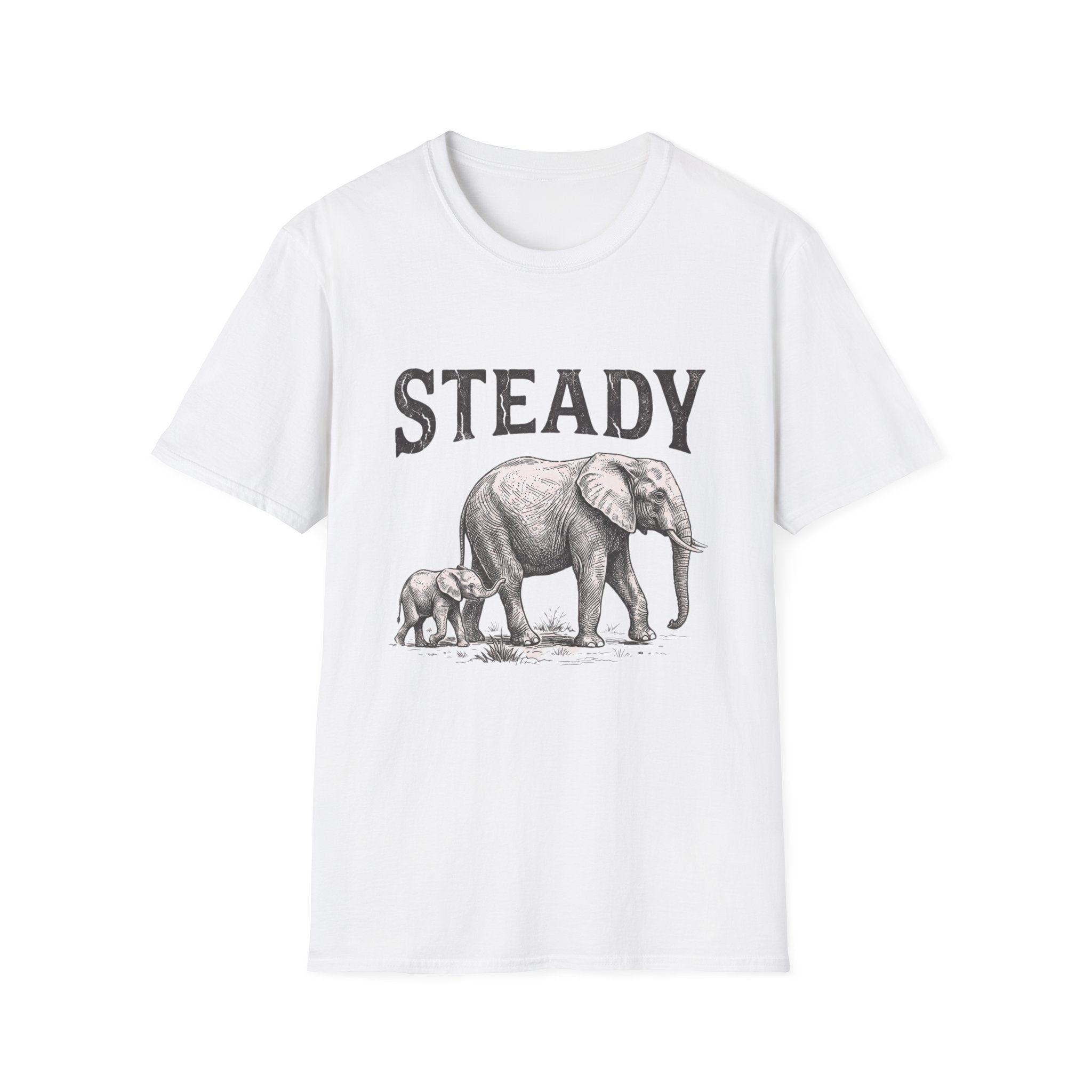 Steady Elephant Graphic T‑Shirt