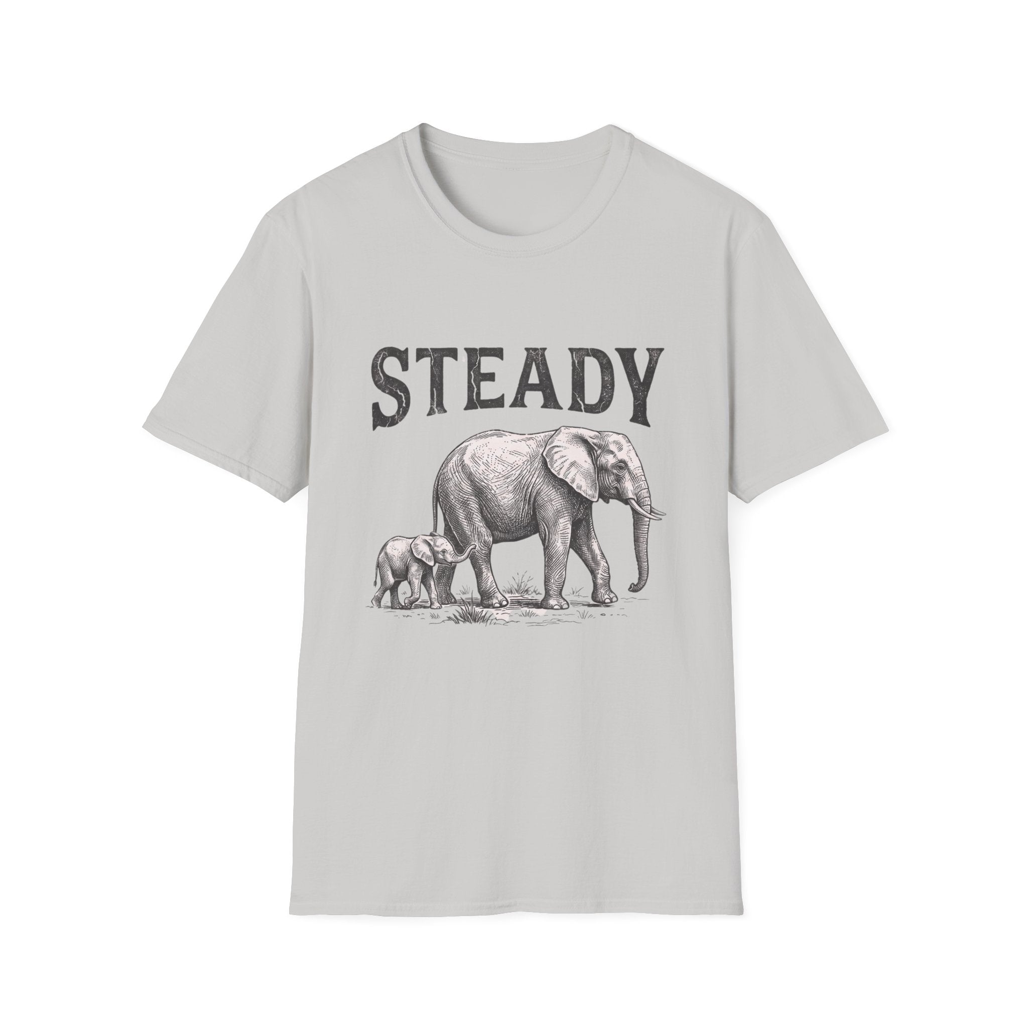 Steady Elephant Graphic T‑Shirt