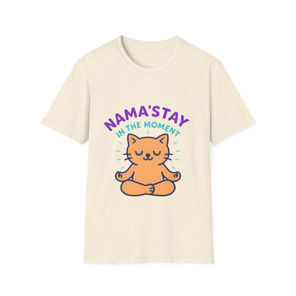 Cute Meditating Cat Yoga Tee
