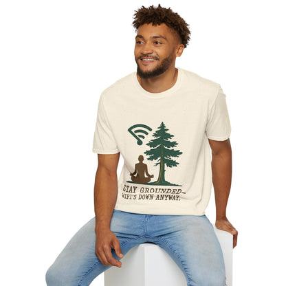 WiFi's Down Anyway' Yoga Nature Tee