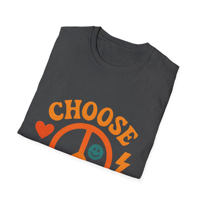 Choose Peace Retro Peace Sign T-Shirt
