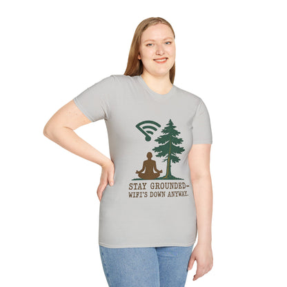 WiFi's Down Anyway' Yoga Nature Tee