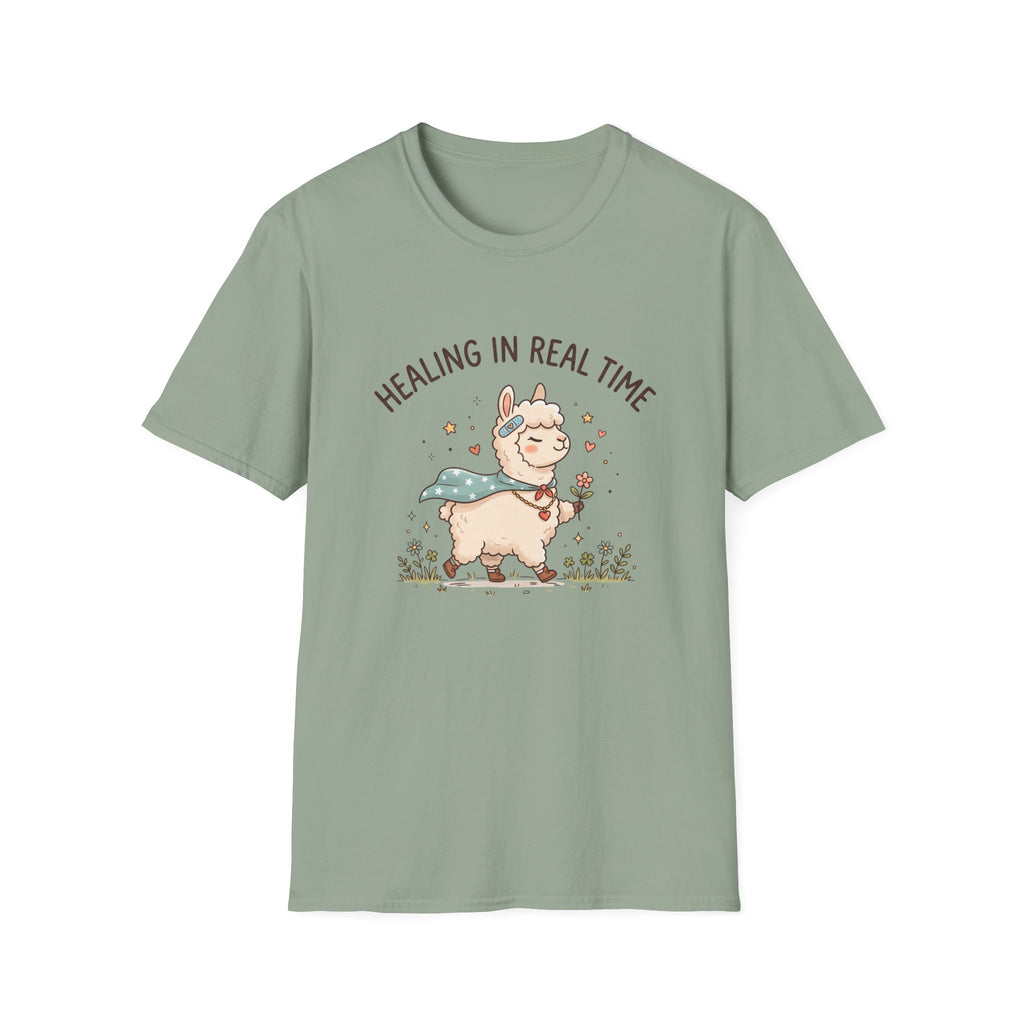 Healing in Real Time Llama T-Shirt