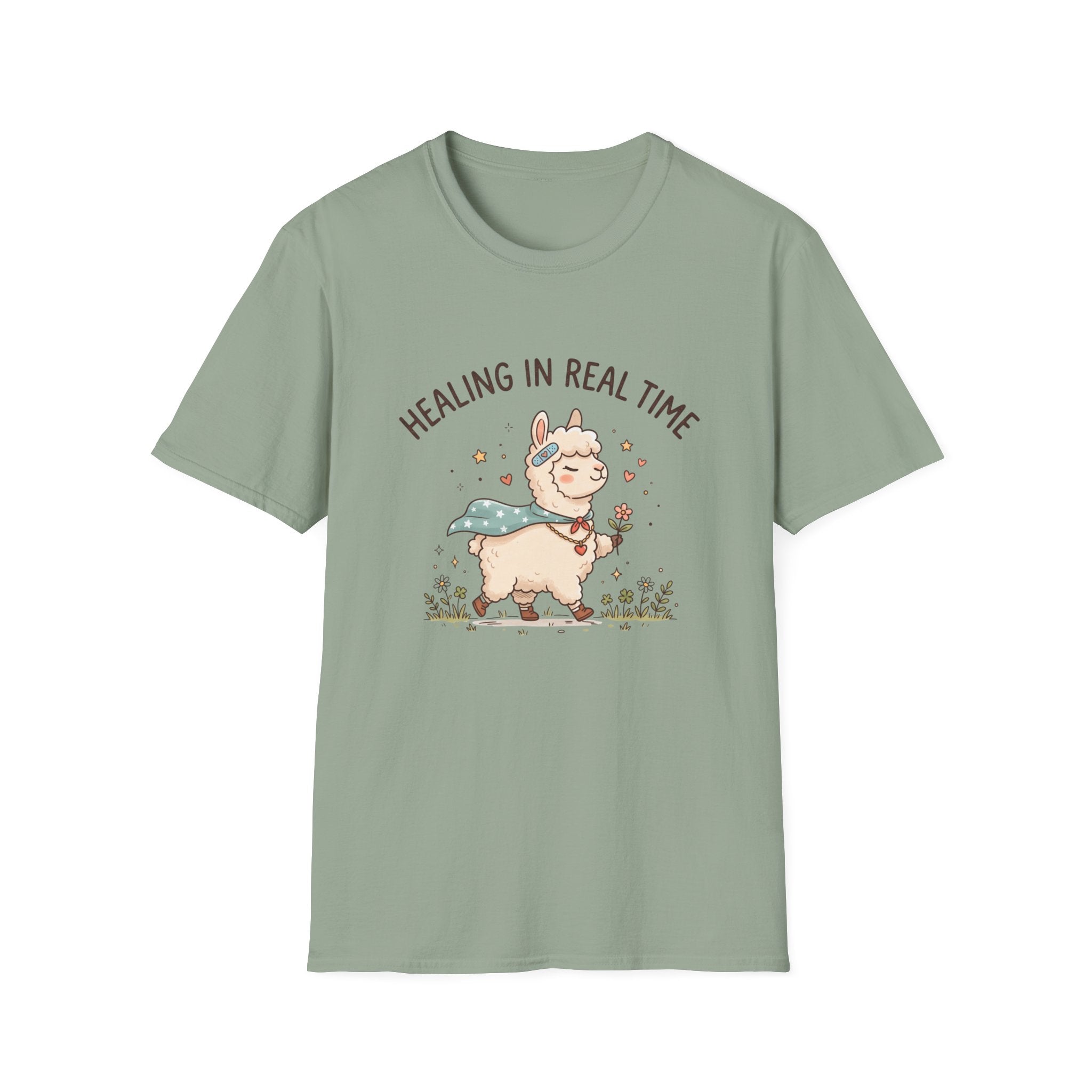 Healing in Real Time Llama T-Shirt