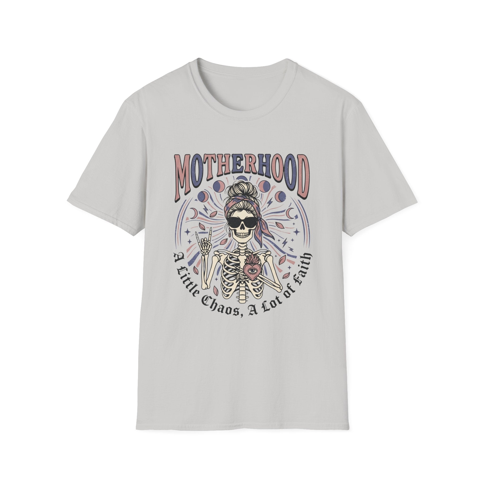 'Motherhood' Graphic Tee with 'A Little Chaos, A Lot of Love' T-shirt