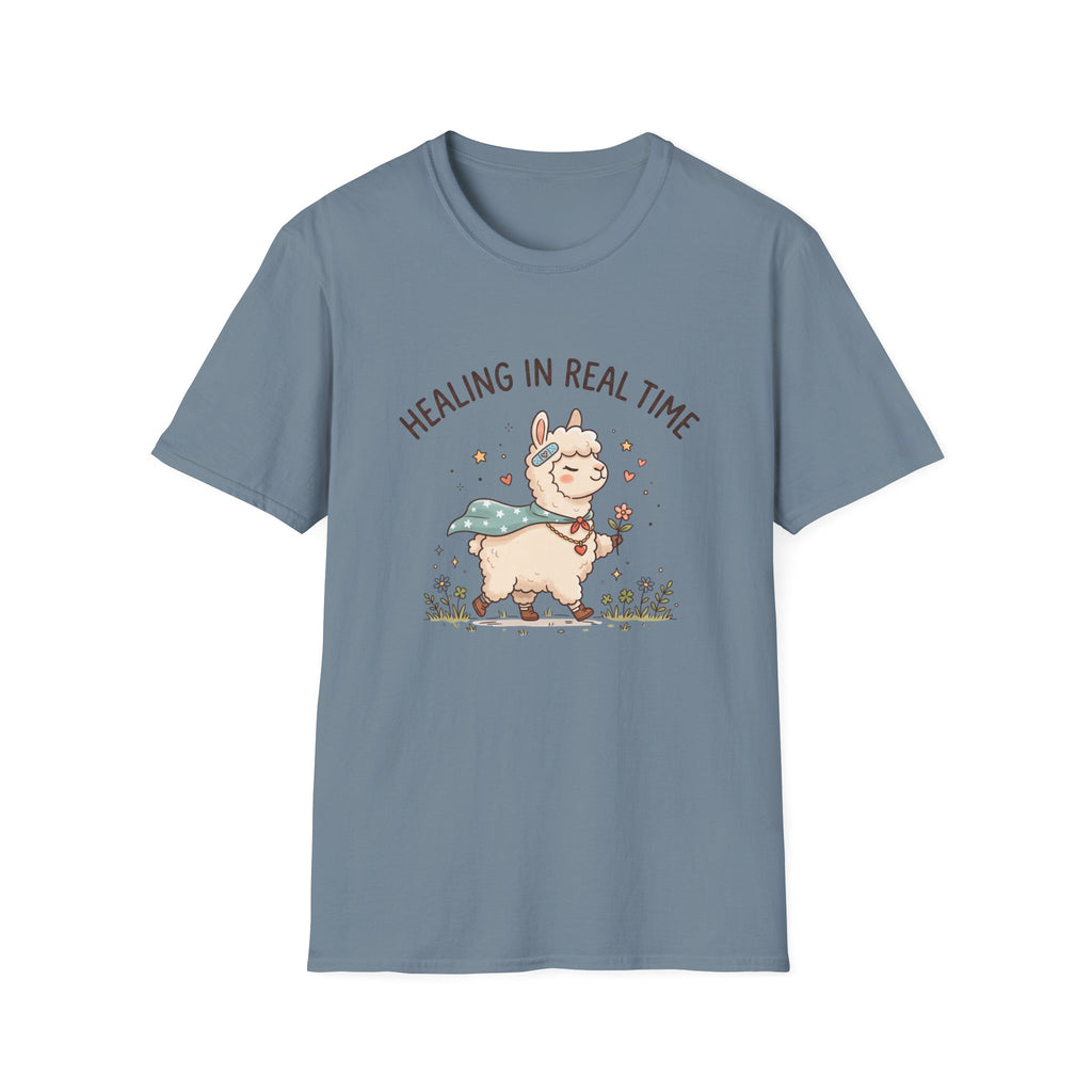 Healing in Real Time Llama T-Shirt