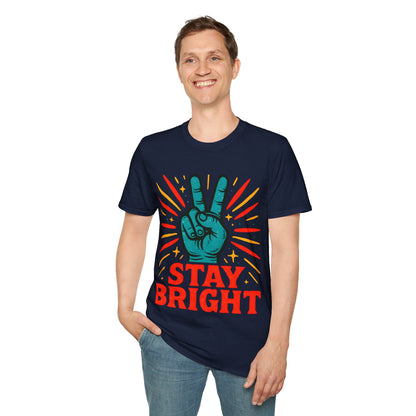 Stay Bright Peace Sign T-Shirt
