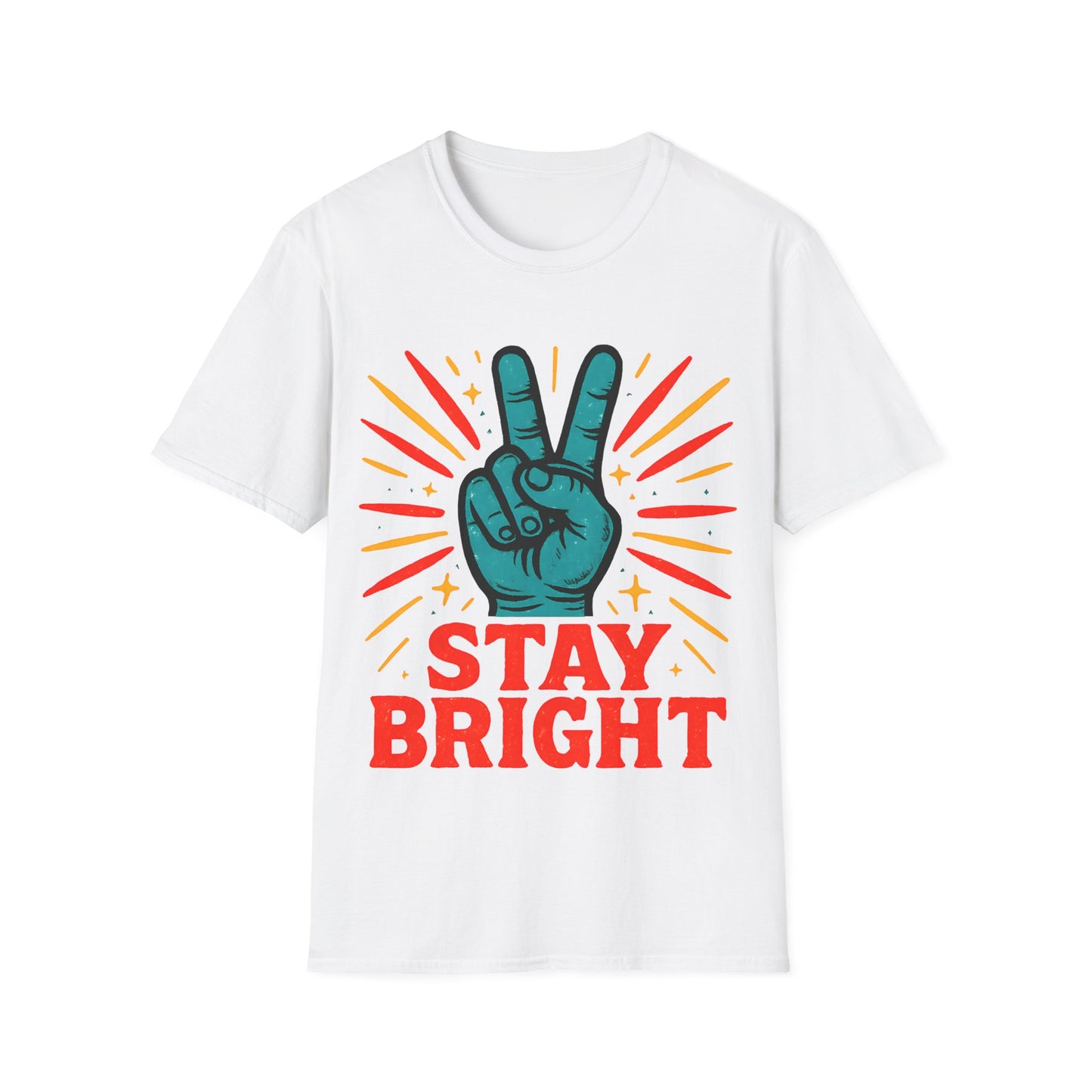 Stay Bright Peace Sign T-Shirt