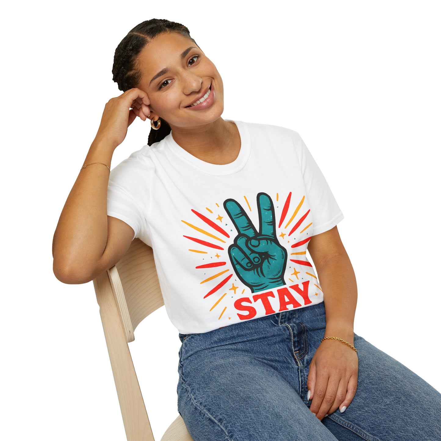 Stay Bright Peace Sign T-Shirt