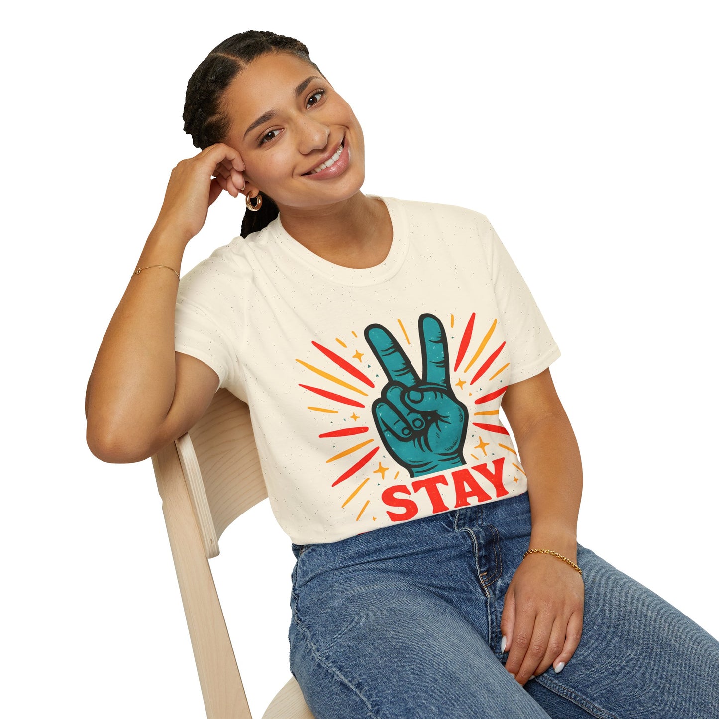 Stay Bright Peace Sign T-Shirt