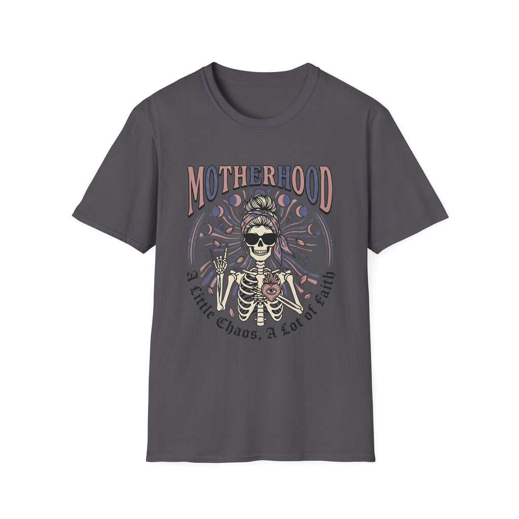 'Motherhood' Graphic Tee with 'A Little Chaos, A Lot of Love' T-shirt