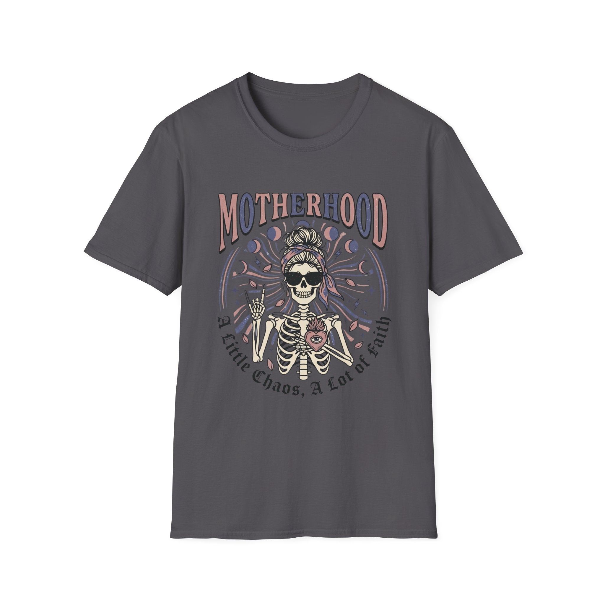 'Motherhood' Graphic Tee with 'A Little Chaos, A Lot of Love' T-shirt