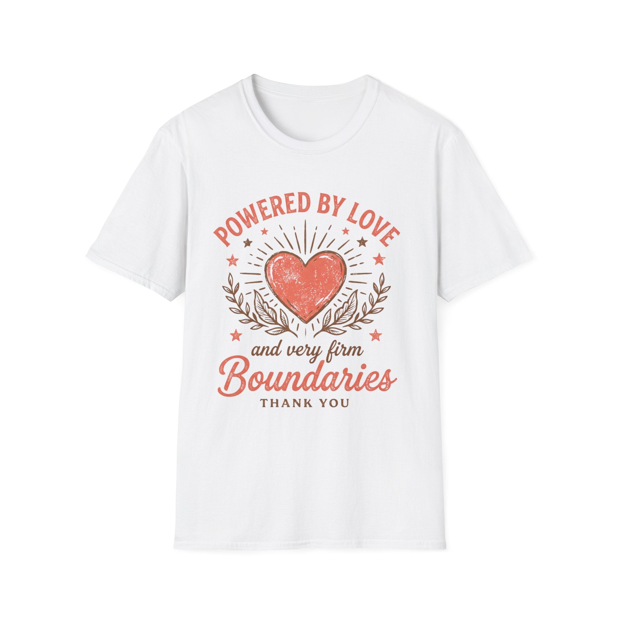 "Powered by Love" Heart & Boundaries Graphic T-shirt
