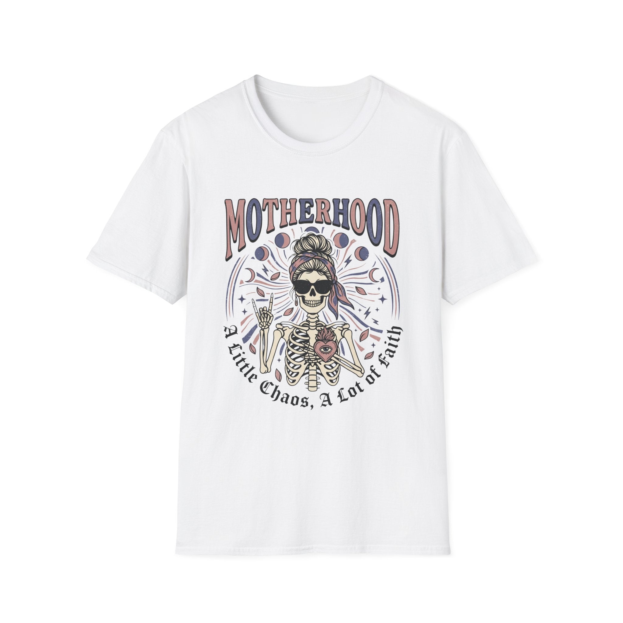 'Motherhood' Graphic Tee with 'A Little Chaos, A Lot of Love' T-shirt