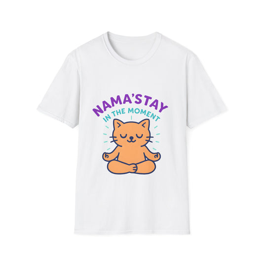 Cute Meditating Cat Yoga Tee